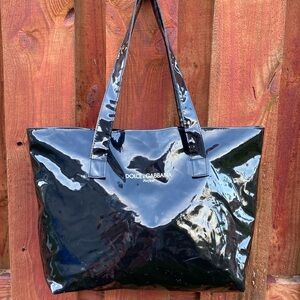Dolce & Gabbana Patent Leather Tote Bag